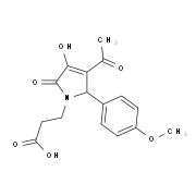 3-[3-Acetyl-4-hydroxy-2-(4-methoxy-phenyl)-5-oxo-2,5-dihydro-pyrrol-1-yl]-propionic acid
