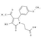3-[3-Acetyl-4-hydroxy-2-(3-methoxy-phenyl)-5-oxo-2,5-dihydro-pyrrol-1-yl]-propionic acid