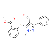 Methyl 2-[(4-formyl-1-methyl-3-phenyl-1H-pyrazol-5-yl)sulfanyl]benzenecarboxylate