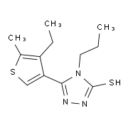 5-(4-Ethyl-5-methylthien-3-yl)-4-propyl-4H-1,2,4-triazole-3-thiol