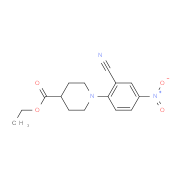 Ethyl 1-(2-cyano-4-nitrophenyl)piperidine-4-carboxylate