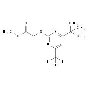 Methyl {[4-tert-butyl-6-(trifluoromethyl)-pyrimidin-2-yl]thio}acetate