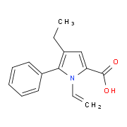 4-Ethyl-5-phenyl-1-vinyl-1H-pyrrole-2-carboxylic acid