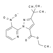 Ethyl 3-(tert-butyl)-1-(3-nitro-2-pyridinyl)-1H-pyrazole-5-carboxylate