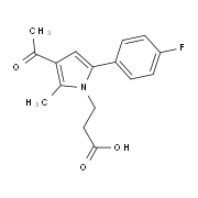 3-[3-Acetyl-5-(4-fluorophenyl)-2-methyl-1H-pyrrol-1-yl]propanoic acid