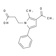 3-(3-Acetyl-2-methyl-5-phenyl-1H-pyrrol-1-yl)-propanoic acid