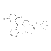 (2S,4S)-4-(2-Benzyl-4-chlorophenoxy)-1-(tert-butoxycarbonyl)-2-pyrrolidinecarboxylic acid
