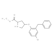Methyl (2S,4S)-4-(2-benzyl-4-chlorophenoxy)-2-pyrrolidinecarboxylate