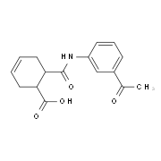 6-{[(3-Acetylphenyl)amino]carbonyl}cyclohex-3-ene-1-carboxylic acid
