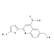6-Ethyl-2-(5-methylthien-2-yl)quinoline-4-carboxylic acid