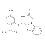 {2-[(2-Isopropyl-5-methylphenoxy)methyl]-1H-benzimidazol-1-yl}acetic acid