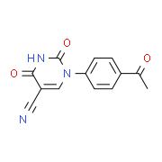 1-(4-Acetylphenyl)-2,4-dioxo-1,2,3,4-tetrahydro-5-pyrimidinecarbonitrile