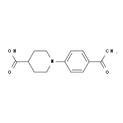 1-(4-Acetylphenyl)-4-piperidinecarboxylic acid