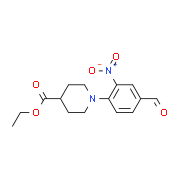 Ethyl 1-(4-formyl-2-nitrophenyl)-4-piperidinecarboxylate