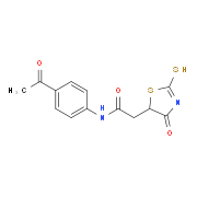 N-(4-Acetylphenyl)-2-(2-mercapto-4-oxo-4,5-dihydro-1,3-thiazol-5-yl)acetamide