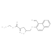 Ethyl 5-{[(1-formyl-2-naphthyl)oxy]methyl}-4,5-dihydro-3-isoxazolecarboxylate
