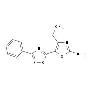 4-Ethyl-5-(3-phenyl-1,2,4-oxadiazol-5-yl)-1,3-thiazol-2-amine