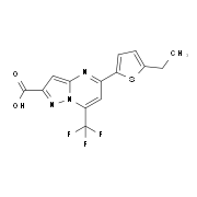 5-(5-Ethylthien-2-yl)-7-(trifluoromethyl)-pyrazolo[1,5-a]pyrimidine-2-carboxylic acid