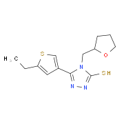 5-(5-Ethylthien-3-yl)-4-(tetrahydrofuran-2-ylmethyl)-4H-1,2,4-triazole-3-thiol