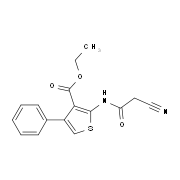 Ethyl 2-[(cyanoacetyl)amino]-4-phenylthiophene-3-carboxylate