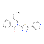 N-Butyl-3-fluoro-N-(5-pyridin-4-yl-[1,3,4]-thiadiazol-2-yl)-benzamide