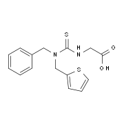({[Benzyl(thien-2-ylmethyl)amino]-carbonothioyl}amino)acetic acid