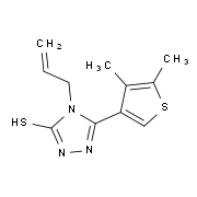 4-Allyl-5-(4,5-dimethylthien-3-yl)-4H-1,2,4-triazole-3-thiol