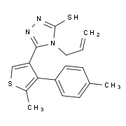 4-Allyl-5-[5-methyl-4-(4-methylphenyl)thien-3-yl]-4H-1,2,4-triazole-3-thiol