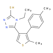 4-Ethyl-5-[5-methyl-4-(4-methylphenyl)thien-3-yl]-4H-1,2,4-triazole-3-thiol