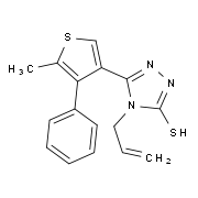 4-Allyl-5-(5-methyl-4-phenylthien-3-yl)-4H-1,2,4-triazole-3-thiol