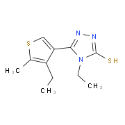 4-Ethyl-5-(4-ethyl-5-methylthien-3-yl)-4H-1,2,4-triazole-3-thiol