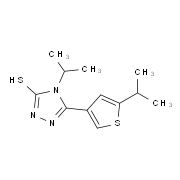 4-Isopropyl-5-(5-isopropylthien-3-yl)-4H-1,2,4-triazole-3-thiol
