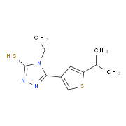 4-Ethyl-5-(5-isopropylthien-3-yl)-4H-1,2,4-triazole-3-thiol