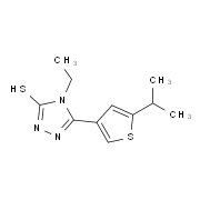 4-Ethyl-5-(5-isopropylthien-3-yl)-4H-1,2,4-triazole-3-thiol