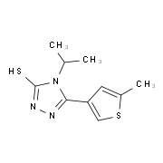 4-Isopropyl-5-(5-methylthien-3-yl)-4H-1,2,4-triazole-3-thiol