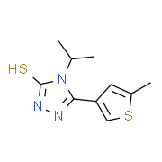 4-Isopropyl-5-(5-methylthien-3-yl)-4H-1,2,4-triazole-3-thiol