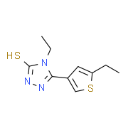 4-Ethyl-5-(5-ethylthien-3-yl)-4H-1,2,4-triazole-3-thiol