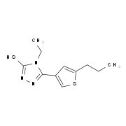4-Ethyl-5-(5-propylthien-3-yl)-4H-1,2,4-triazole-3-thiol