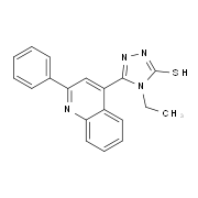 4-Ethyl-5-(2-phenylquinolin-4-yl)-4H-1,2,4-triazole-3-thiol
