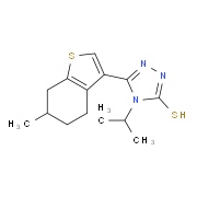 4-Isopropyl-5-(6-methyl-4,5,6,7-tetrahydro-1-benzothien-3-yl)-4H-1,2,4-triazole-3-thiol
