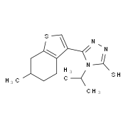 4-Isopropyl-5-(6-methyl-4,5,6,7-tetrahydro-1-benzothien-3-yl)-4H-1,2,4-triazole-3-thiol