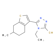 4-Ethyl-5-(6-methyl-4,5,6,7-tetrahydro-1-benzothien-3-yl)-4H-1,2,4-triazole-3-thiol