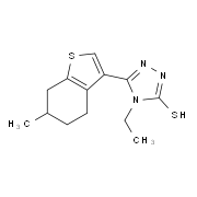 4-Ethyl-5-(6-methyl-4,5,6,7-tetrahydro-1-benzothien-3-yl)-4H-1,2,4-triazole-3-thiol