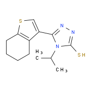 4-Isopropyl-5-(4,5,6,7-tetrahydro-1-benzothien-3-yl)-4H-1,2,4-triazole-3-thiol