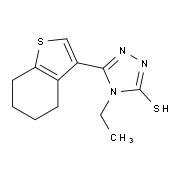 4-Ethyl-5-(4,5,6,7-tetrahydro-1-benzothien-3-yl)-4H-1,2,4-triazole-3-thiol