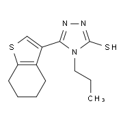 4-Propyl-5-(4,5,6,7-tetrahydro-1-benzothien-3-yl)-4H-1,2,4-triazole-3-thiol