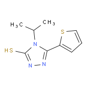 4-Isopropyl-5-thien-2-yl-4H-1,2,4-triazole-3-thiol