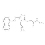 2-({4-Allyl-5-[(1-naphthylamino)methyl]-4H-1,2,4-triazol-3-yl}thio)acetohydrazide