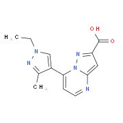 7-(1-Ethyl-3-methyl-1H-pyrazol-4-yl)-pyrazolo[1,5-a]pyrimidine-2-carboxylic acid