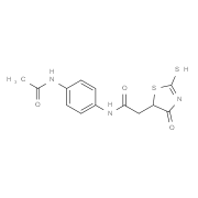 N-[4-(Acetylamino)phenyl]-2-(2-mercapto-4-oxo-4,5-dihydro-1,3-thiazol-5-yl)acetamide
